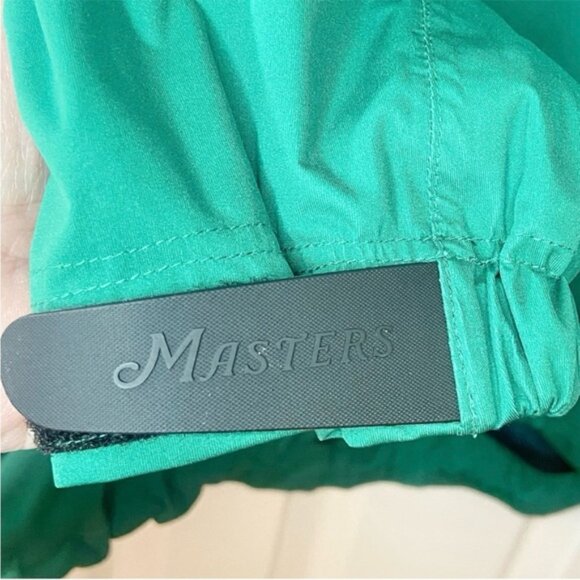 Masters Tech Green 1/4 Zip Performance Pullover Lined Windbreaker Jacket Large - Picture 7 of 13